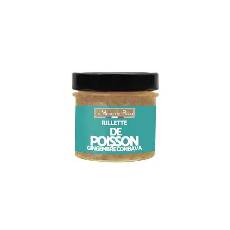 rillette de poisson, gingembre combava - 95g