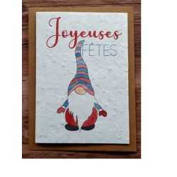 Carte à planter – Joyeuses Fêtes (lutin)