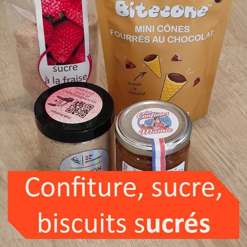 Confiture sucre biscuits sucrés